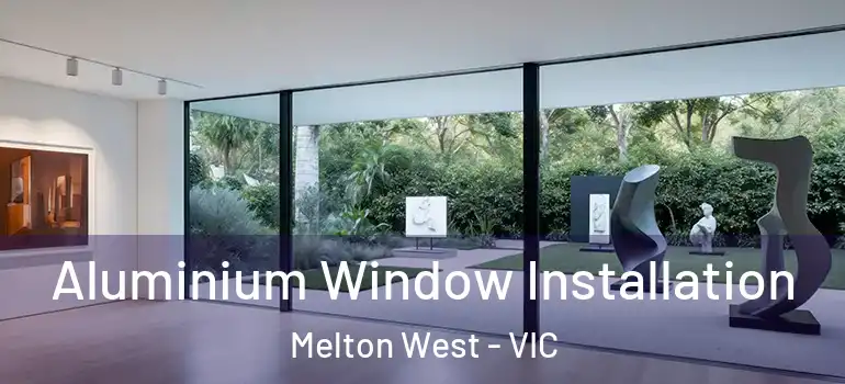 Aluminium Window Installation Melton West - VIC