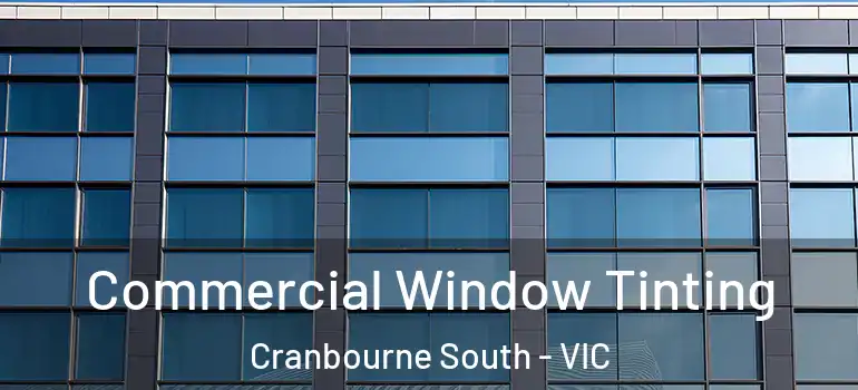  Commercial Window Tinting Cranbourne South - VIC