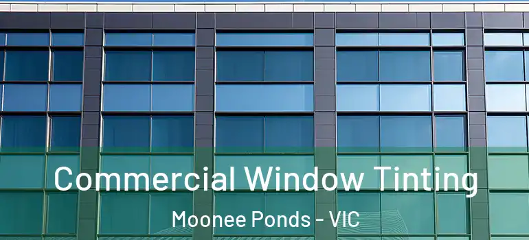 Commercial Window Tinting Moonee Ponds - VIC