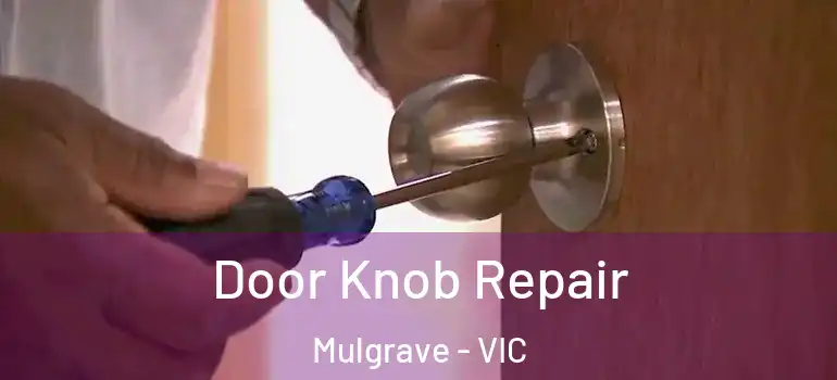 Door Knob Repair Mulgrave - VIC