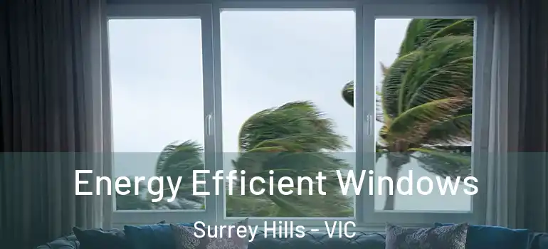 Energy Efficient Windows Surrey Hills - VIC