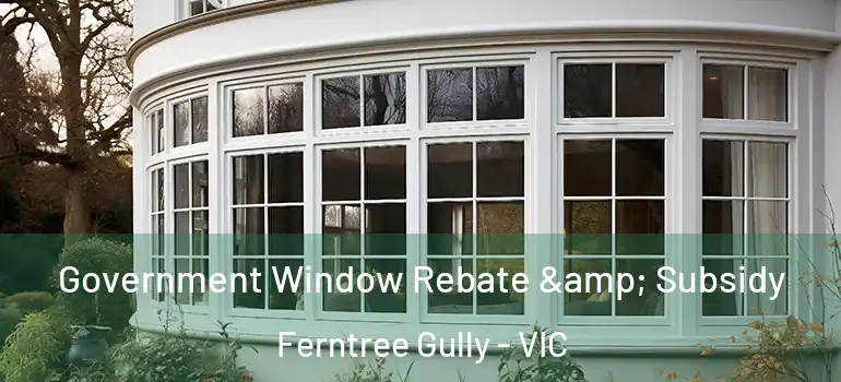 Government Window Rebate & Subsidy Ferntree Gully - VIC