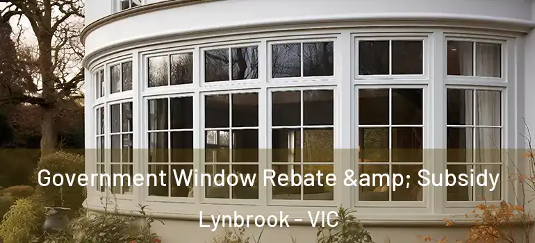 Government Window Rebate & Subsidy Lynbrook - VIC