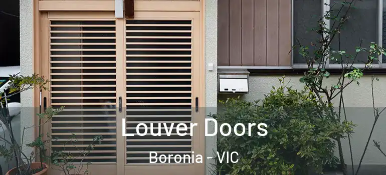 Louver Doors Boronia - VIC