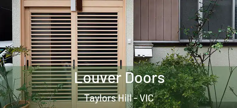Louver Doors Taylors Hill - VIC