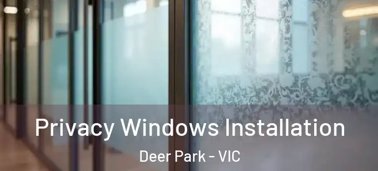Privacy Windows Installation Deer Park - VIC