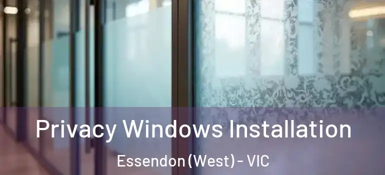 Privacy Windows Installation Essendon (West) - VIC