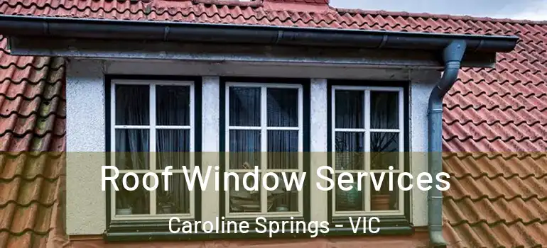  Roof Window Services Caroline Springs - VIC