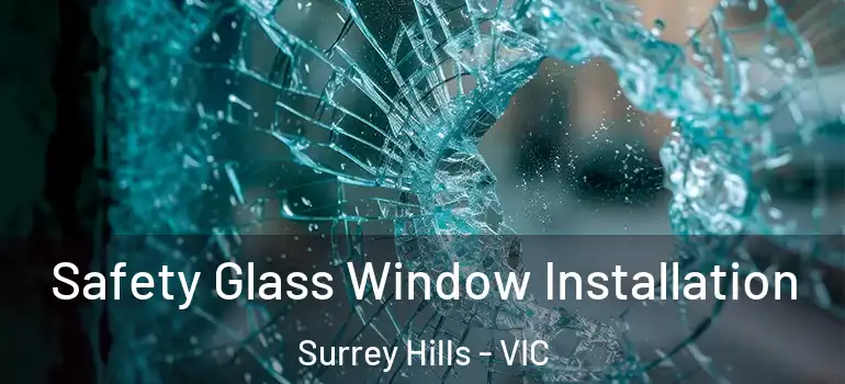 Safety Glass Window Installation Surrey Hills - VIC