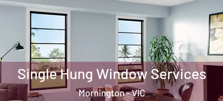  Single Hung Window Services Mornington - VIC
