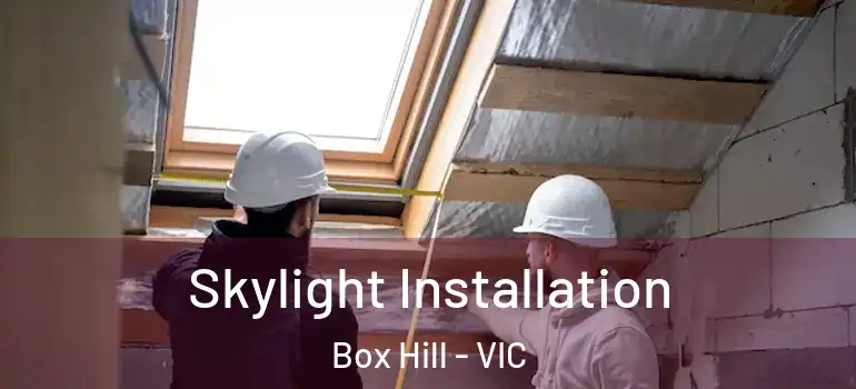 Skylight Installation Box Hill - VIC