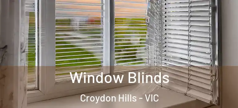  Window Blinds Croydon Hills - VIC