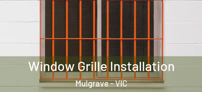  Window Grille Installation Mulgrave - VIC