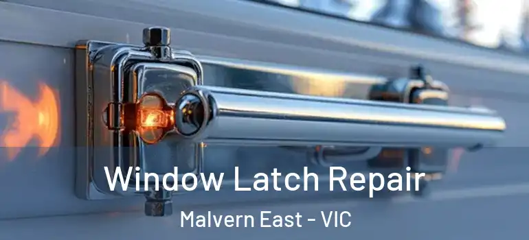 Window Latch Repair Malvern East - VIC