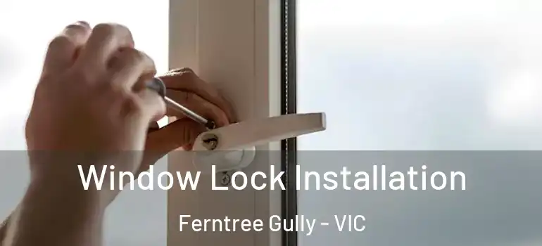 Window Lock Installation Ferntree Gully - VIC