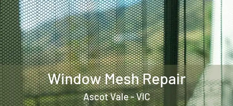 Window Mesh Repair Ascot Vale - VIC
