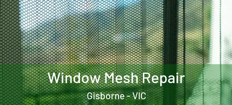 Window Mesh Repair Gisborne - VIC