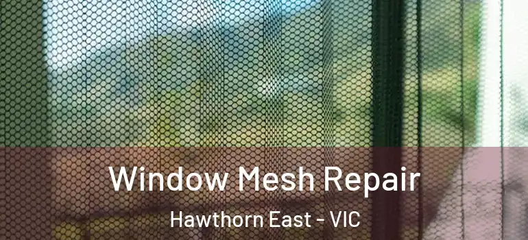 Window Mesh Repair Hawthorn East - VIC