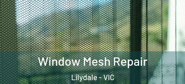 Window Mesh Repair Lilydale - VIC