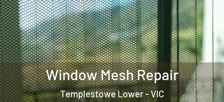 Window Mesh Repair Templestowe Lower - VIC