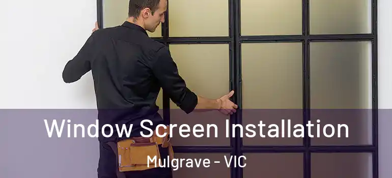 Window Screen Installation Mulgrave - VIC